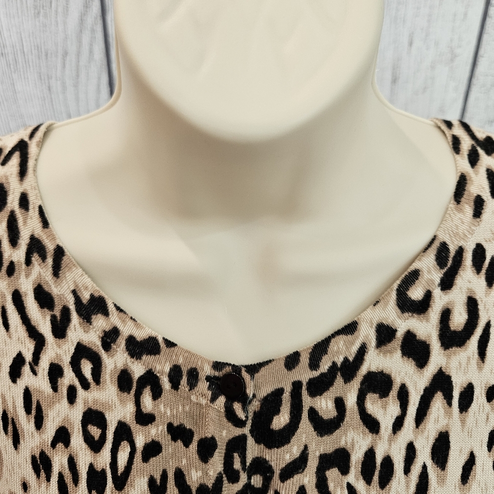 Joseph A Leopard Print Cardigan - Picture 7 of 11